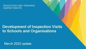 ETI corporate tile - Development of Inspection Visits to Schools and Organisations - March 2023 Update ETI corporate tile - Development of Inspection Visits to Schools and Organisations - March 2023 Update.