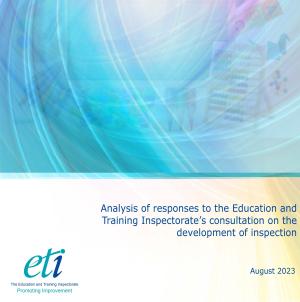 Front cover development of inspection consultation report Front cover development of inspection consultation report.