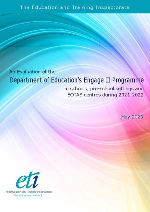 Front cover Engage II Programme evaluation report Front cover Engage II Programme evaluation report.
