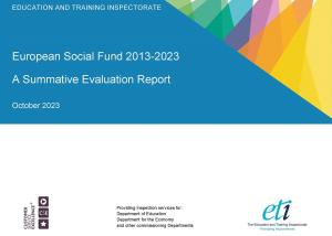 ESF summative report front cover ESF summative report front cover.
