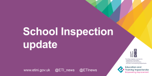 ETI corporate tile - School Inspection update.