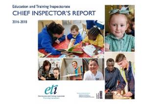Chief Inspector's Report 2016-2018 cover page.
