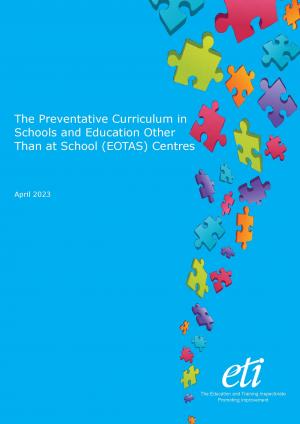 Preventative Curriculum report front cover.